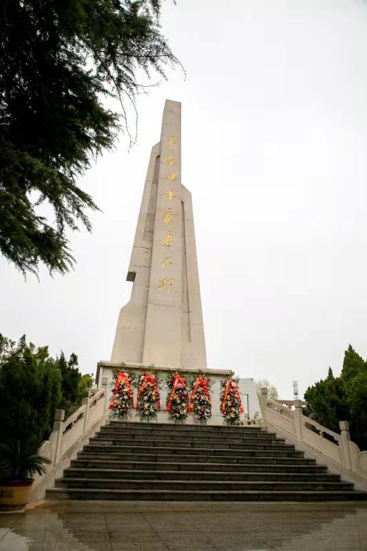 疏雨洗清明 芳菲祭英烈—— 安彩高科開展“學黨史、祭英烈、傳精神”主題活動